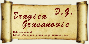 Dragica Grušanović vizit kartica